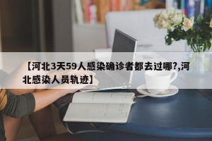 【河北3天59人感染确诊者都去过哪?,河北感染人员轨迹】